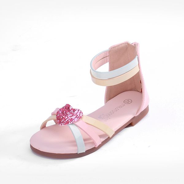 

cndpy summer style children's roman princess japanese sandals flat and korean fashion girl's shoes girl sandals casual flat childr, Black;red