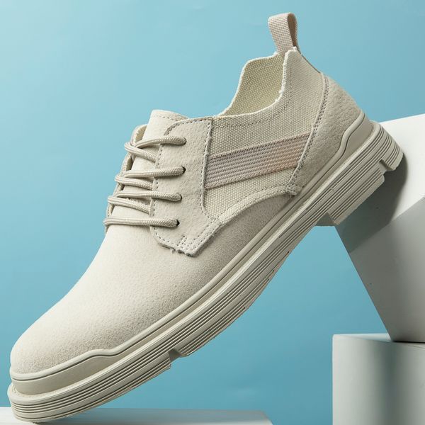 

men casual genuine leather shoes fashion oxfords breathable men's formal shoes outdoor lace-up flat men zapatos de hombre, Black