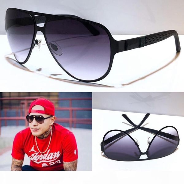 

2252 designer sunglasses for men fashion wrap pilot frame coating mirror lens carbon fiber legs and light sunglasses summer style 2252s, White;black