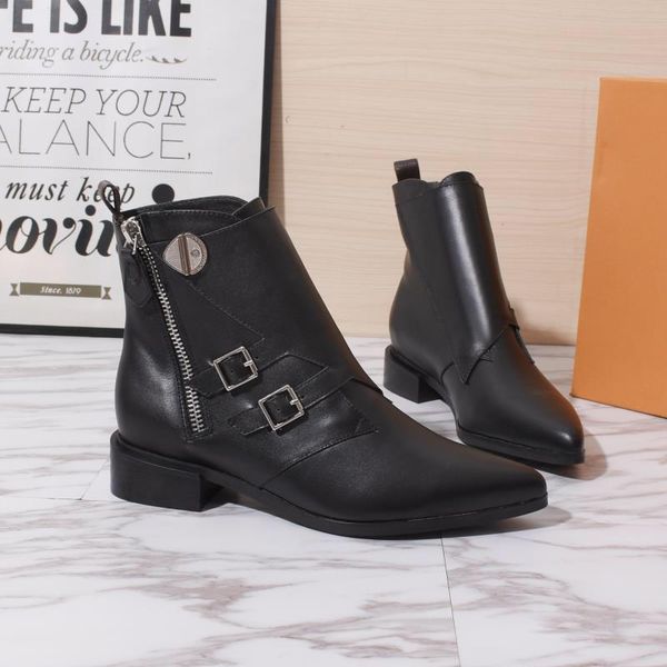 

new8 ladies casual boots fashion wild women's boots business work women's shoes original box packaging fast delivery, Black