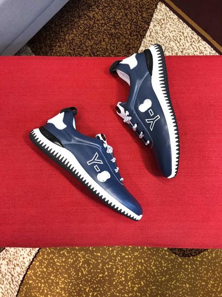 

classic fashion mens womens designer shoes lace-up round toe smooth leather sneakers for men women d6w3v5n8, Black
