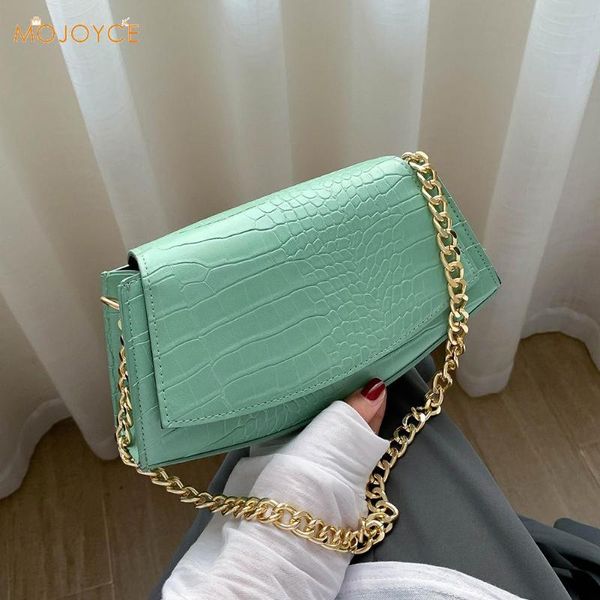 

casual pu leather sling handbag purse women elegant chain shoulder crossbody bag popular simple female daily bag