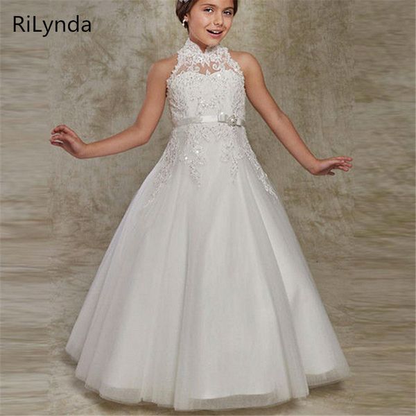 

flower girl dresses white lace applique half sleeve weddings evening for girls first holy communion pageant dresses, Red;yellow
