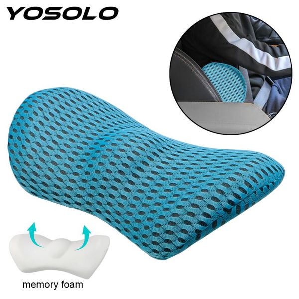 

yosolo sleeping pillow low back cushion lumbar support pillow memory foam car cushion car seat waist interior accessories