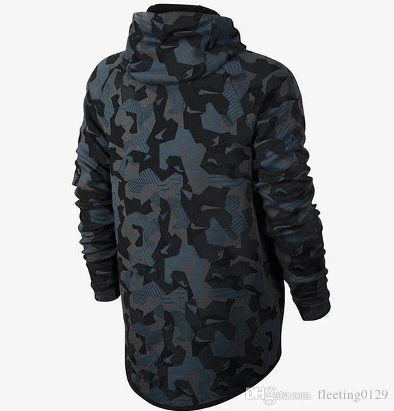 

asia size nkplus velvet thickening casual jacket, windrunner tech sphere full-zip fleece camo hoodies sweatshirts, Black