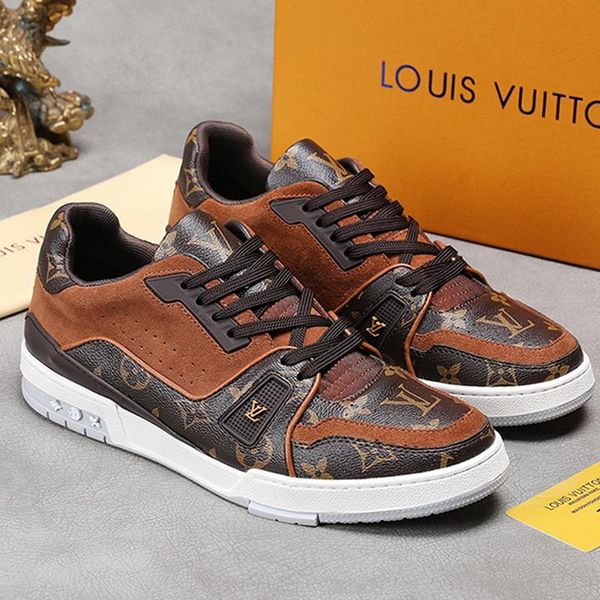 

breathable men shoes luxury with box casual shoes sneakers plus size fashion men shoes trainer sneaker luxury zapatos de hombre, Black