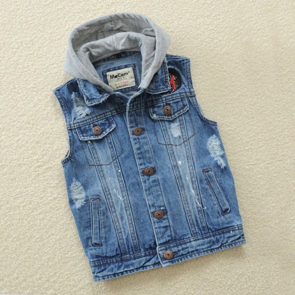 

2019 осени новой джинсовой clothingvest с капюшоном одежда 2019 осенью новых джинсовой детской clothingvest с капюшоном детской одежды, Camo