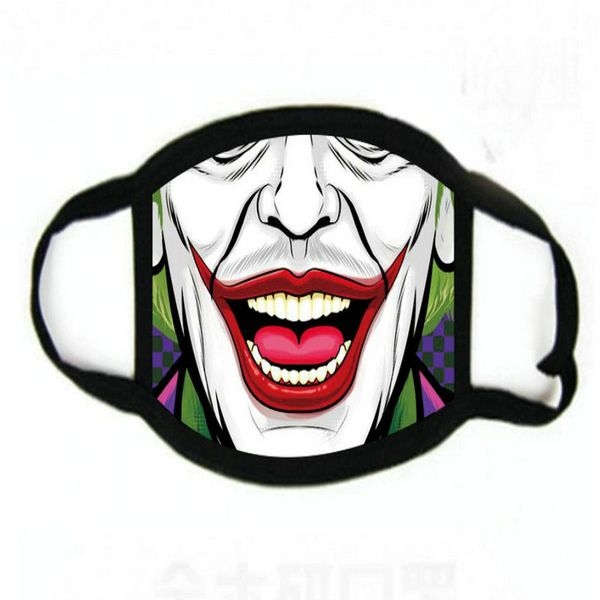 

camo hot funny face mask многоразовый мультфильм печати cubrebocas con фигурас ультрафиолетовое proof washable бег верхом велосипед защитные, Black