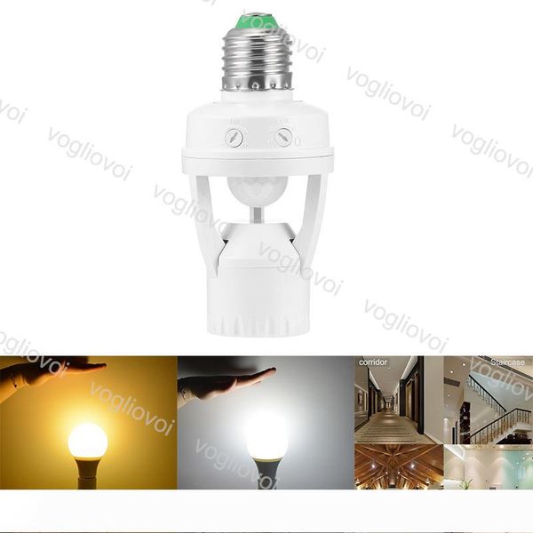 

lamp bases lamp holders with pir motion sensor 360 degrees 110v 220v infrared induction e27 e14 b12 lampholder for light bulb epacket