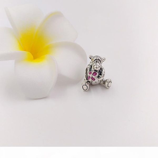 

e authentic 925 sterling silver beads tiger charm fits european pan family style jewelry bracelets &necklace 792135en80, Black