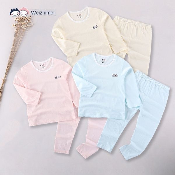 

wc0wk zhongtong audel ultra-thin pajamas long-sleeved zhongtong audel ultra-thin pajamas t-shirt home clothes t-shirt trousers home clothes, Blue