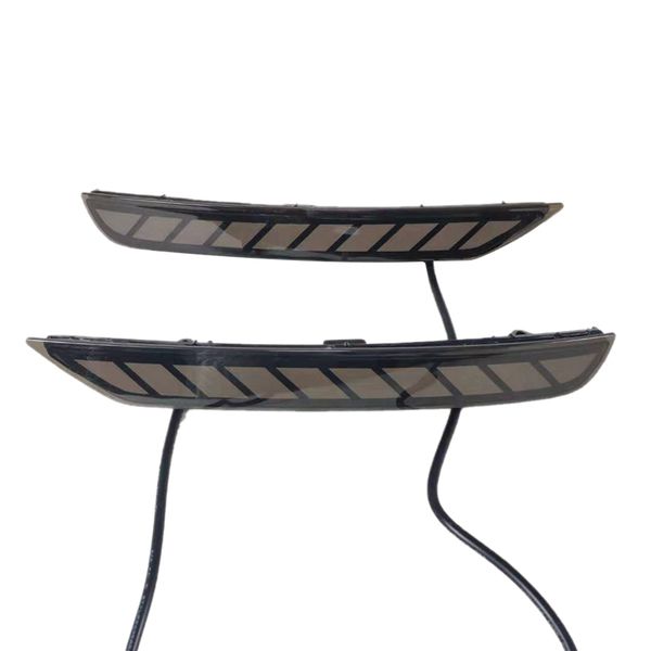 

3 functions led rear bumper reflector light red day running light brake fog trim molding tail lamp for forester 2008-2020