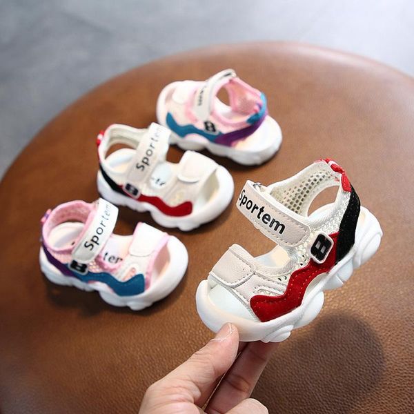 

athletic & outdoor 2021 summer fashion baby sandals children's toddler shoes girls beach soft bottom non-slip boys sports 15-25, Black
