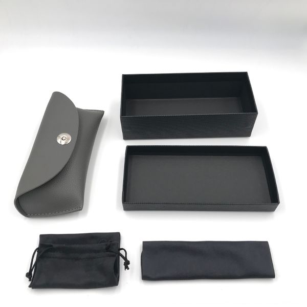 

new-style sun upscale five-piece set glasses case set delicate sunglasses case, Blue