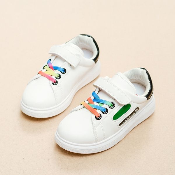 

2020 spring кроссовок детских новоприбывших корейских детей вскользь дышащая обувь тренеров мужчины женщина детской обуви, Black