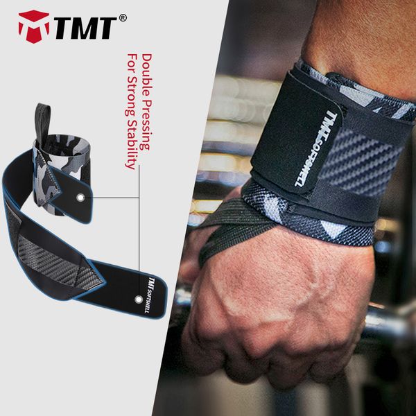 

2 pcs дважды давления gym wrist поддержка обертывания гантели весов гиря оборудование crossfit для спортивной тренировки wristbands, Black;red
