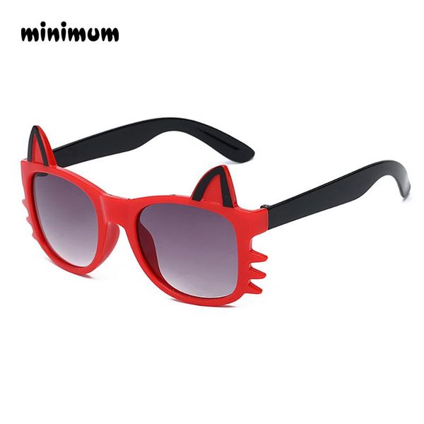 

minimum children cute cat head type fashion sunglasses sunshade ultra-light frame clear lens sunshades girls sun glasses, White;black