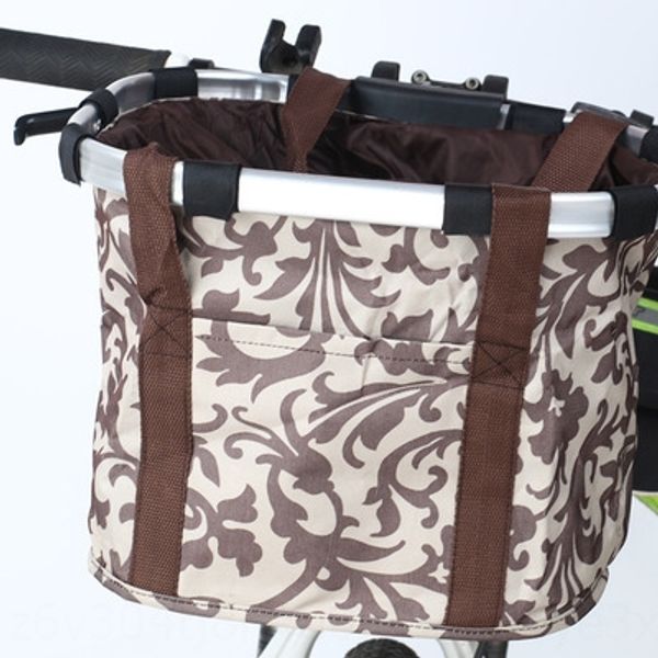 

mountain bike aluminum alloy bicycle basket quick-dismounting frame folding basket bicycle pack, Silver