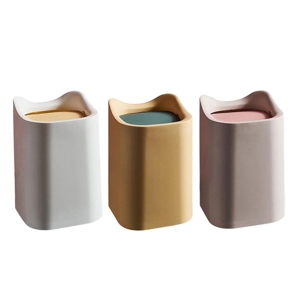 

3pcs desktrash bin kitchen bathroom wastebasket modern baby room