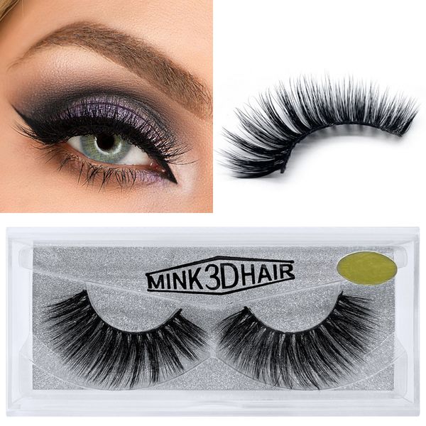 

false eyelashes mink 100% cruelty handmade 3d lashes full strip soft makeup
