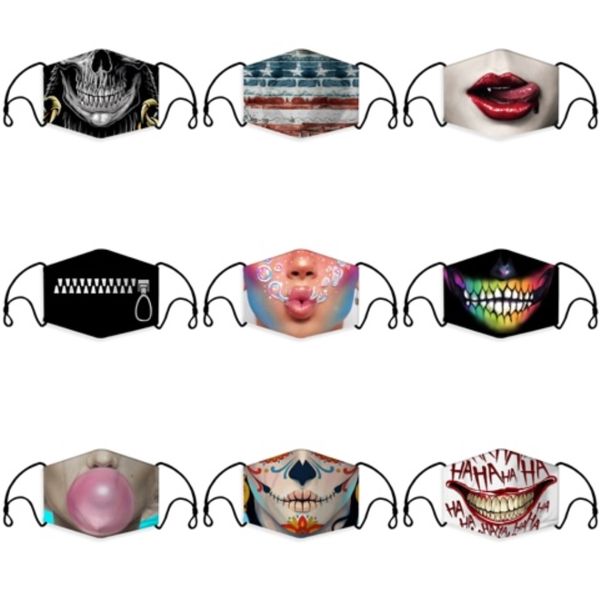 

stock reusable cotton masks outdoor breathable anti dust mask er pm2.5 anti-dust facemask + 2pcs masks filter mouth-muffle#977