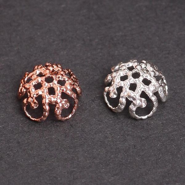 

epacket dhl 7.78mm hollow alloy septa spacer necklace bracelet earrings beaded accessories gsdwz019 tibetan silver spacers, Bronze;silver