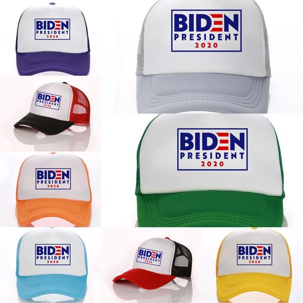 

yaudi joe biden baseball election american hat adjustable net 2020 hats outdoor sun president baseball party hats 8style, Blue;gray