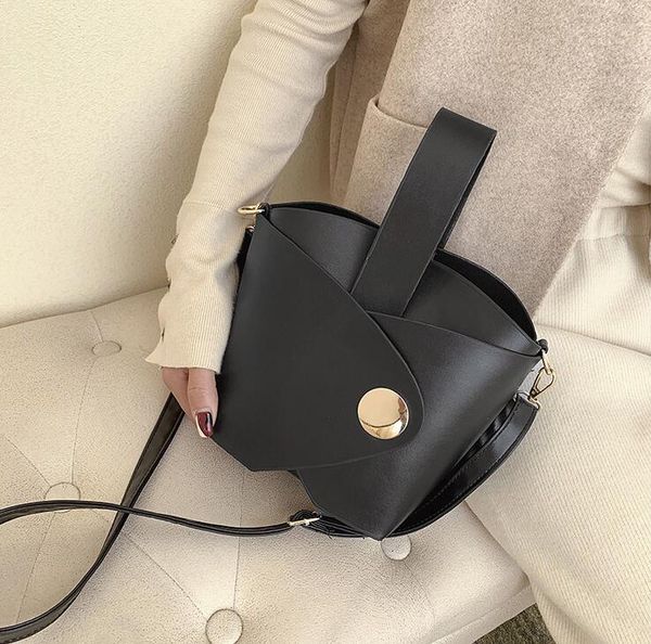 

ins женщины bucket bag большой емкость леди плечо сумка plain crossbody пляжная сумка