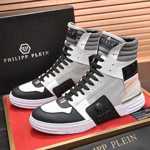 

fashion mens boots casual shoes breathable tenis footwear soft platform trend phantom kick $hi -leather mix mens shoes casual q78 bottes, Black