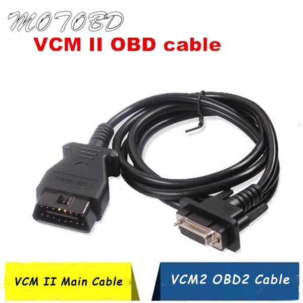 

new vcm ii main cable vcm2 16pin cable vcm 2 obd2 diagnostic interface with frd 7 pin to 16 pin cabele