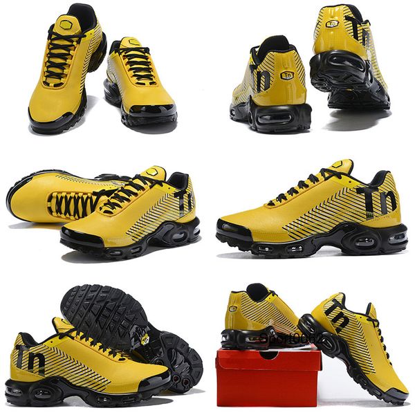 

plus se tn tuned 1 hybird mens kids running shoes men sneakers tns fashion shock orange womens trainers sports sneakers, Black