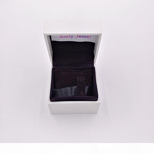 

l authentic white paper boxes black pillow inside packaging for pandora style jewelry charms beads murano, Pink;blue