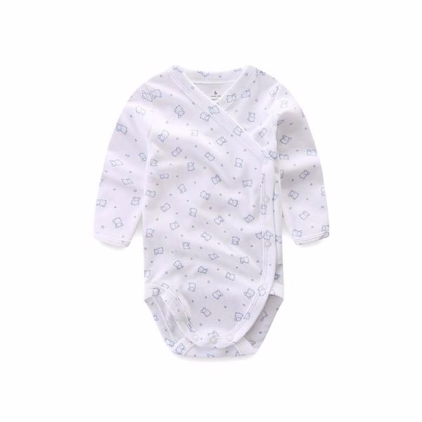 

новое лето baby rompers малышей комбинезон весна осень детская одежда 100% хлопка с длинным рукавом для новорожденных baby girl boy одежда t, Blue