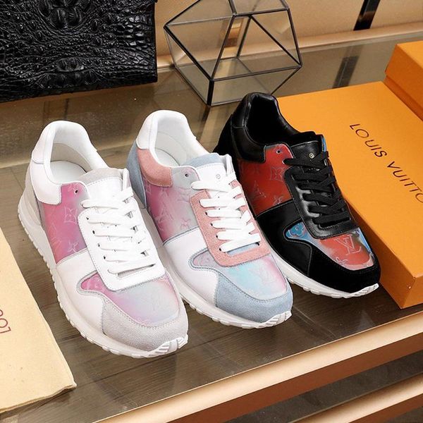 

new mens shoes luxury casual chaussures pour hommes with original box men shoes fashion l196 zapatos hombre lace -up style run away