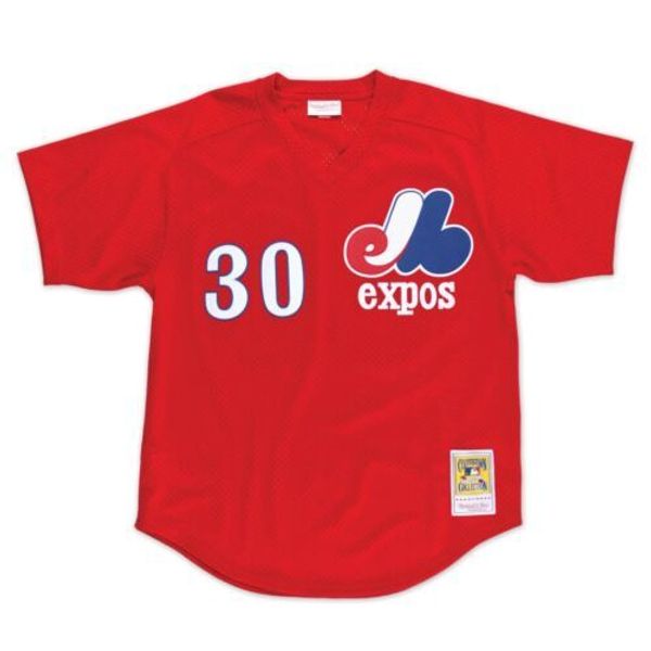 

tim raines #30 mitchell & ness 1989 mesh mens stitched xs-6xl baseball jerseys, Gray