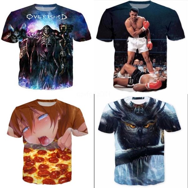 

2020 new summer 100% print t-sirt men casual aii style men t sirt o-neck tsirt ig-quality den tees#213, White;black