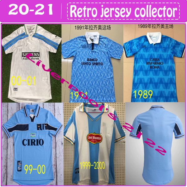 

1991 1992 lazio retro version 1999 2000 1989 soccer jersey 91 92 99 00 immobile sergej salas mihajlovic veron stankovic football shirts, Black;yellow