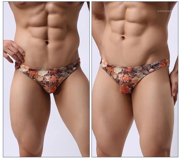 

waist flower underwears men casual designer underpants mens vintage slim briefs man fashion breathable low, Black;white