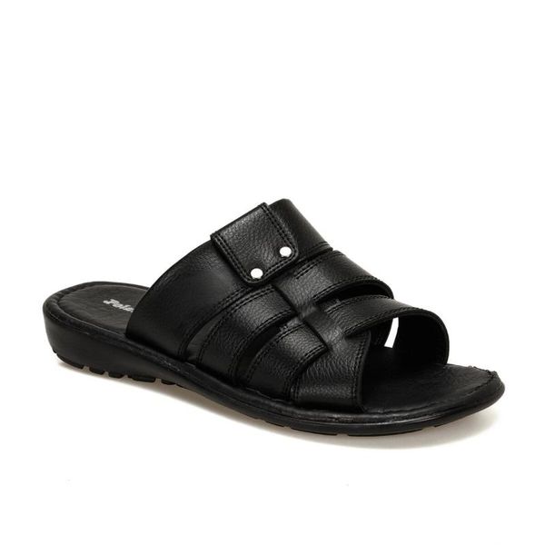 

flo 91.150515.m black male slippers polaris
