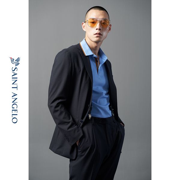 

light formal wear series] new men's business casual suit suit single breasted fashion, White;black