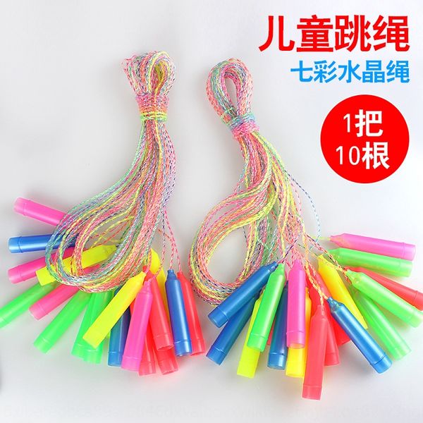 

hanging card colorful crystal tag fitness equipment plastic transparent twist rope skipping fitness equipment rope skipping straight