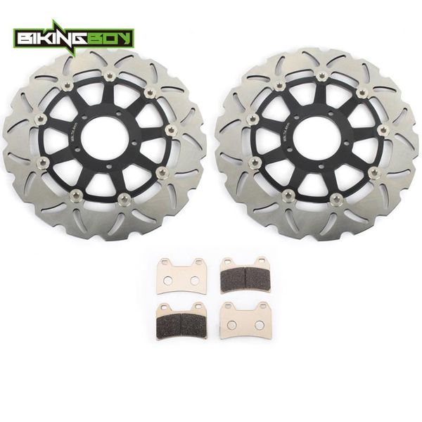 

bikingboy for hypermotard 796 800 2010 2011 2012 2013 hypermotard 1100 2007 2008 2009 front brake discs disks rotors pads