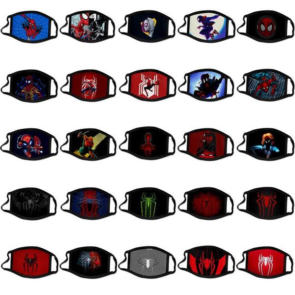 

2020 new cool fashion spider man spiderman super hero designer luxury face mask party cosplay reusable dust washable 2 omwjq