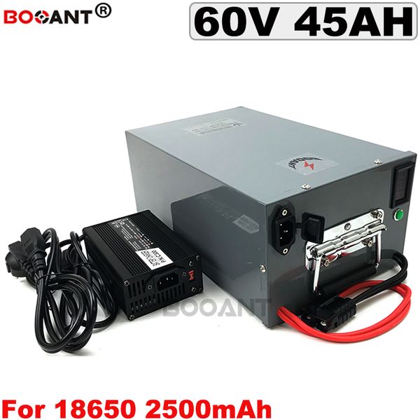 Bafang BBSHD 2000W motor 60V Elektrikli bisiklet + bir metal 5A şarj için güçlü 60V 45AH şarj edilebilir e-bisiklet lityum pil