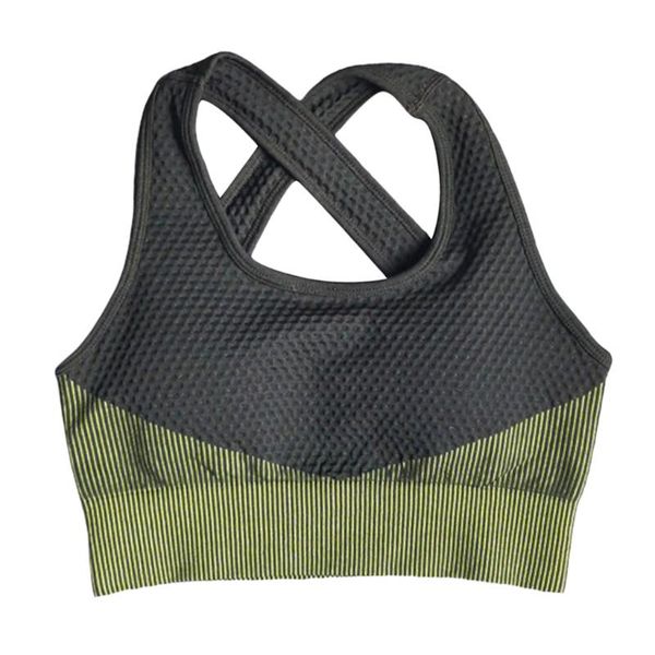 

gym clothing womens comfort bra ladies seamless crop sports vest breast support shapewear, White;black