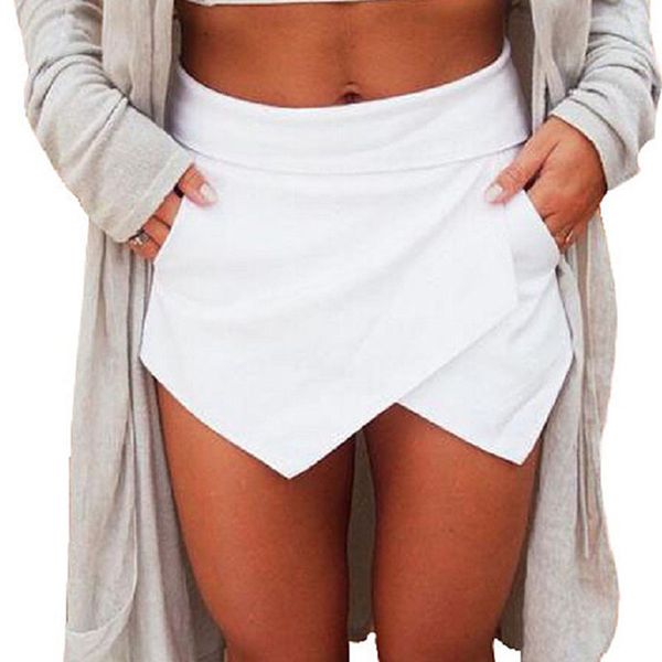 

2020 new mini skirt women summer fashion asymmetrical skirt casual solid color slim stretch zipper pencil skirts, Black