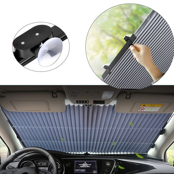 

car styling 46/65/70cm reflective anti-uv films windshield sunshades auto curtain shade cover sun shield visor auto accessories