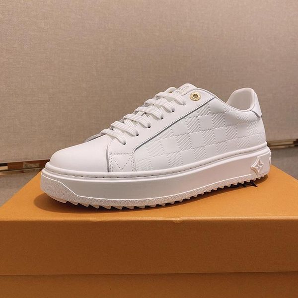 

2020 luxury design leather printed rubber sole sneakers fashion wild mens casual shoes men's banquet shoes size: 38-45, Black