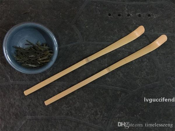 

18cm handmade bamboo matcha tea scoop retro japanese green tea ceremony matcha spoon tea sticks tool