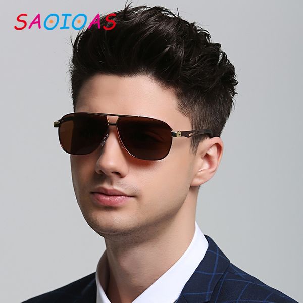 

saoioas 2020 fashion men women polarized sunglasses new pilot style cool sunglasses driving fishing eyewear uv400, White;black